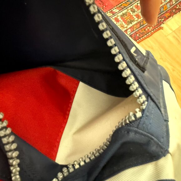 Vintage Tommy Hilfiger Canvas Logo Spell Out Drawstring Backpack